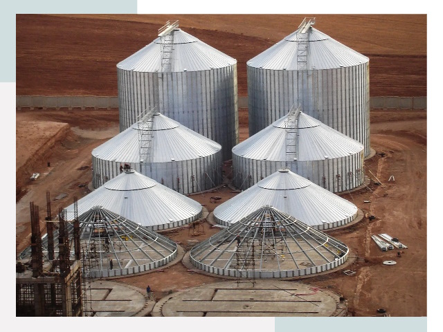 Строительство зерновых силосов в Алексине