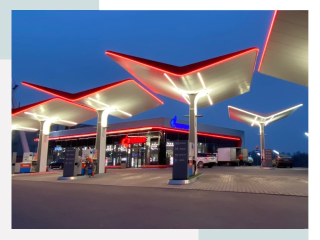 Навесы для АЗС в Алексине