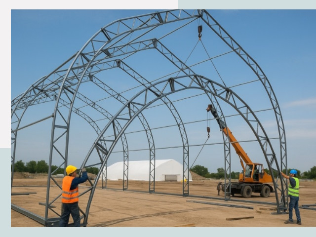 Монтаж ангаров в Алексине от 659 руб. - Надежно и быстро